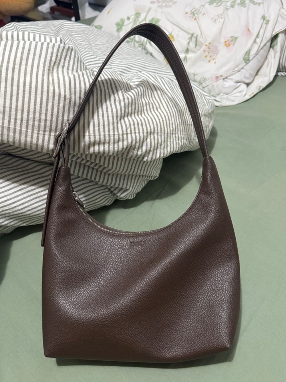 BAGGU Mini Recycled Leather Shoulder Bag